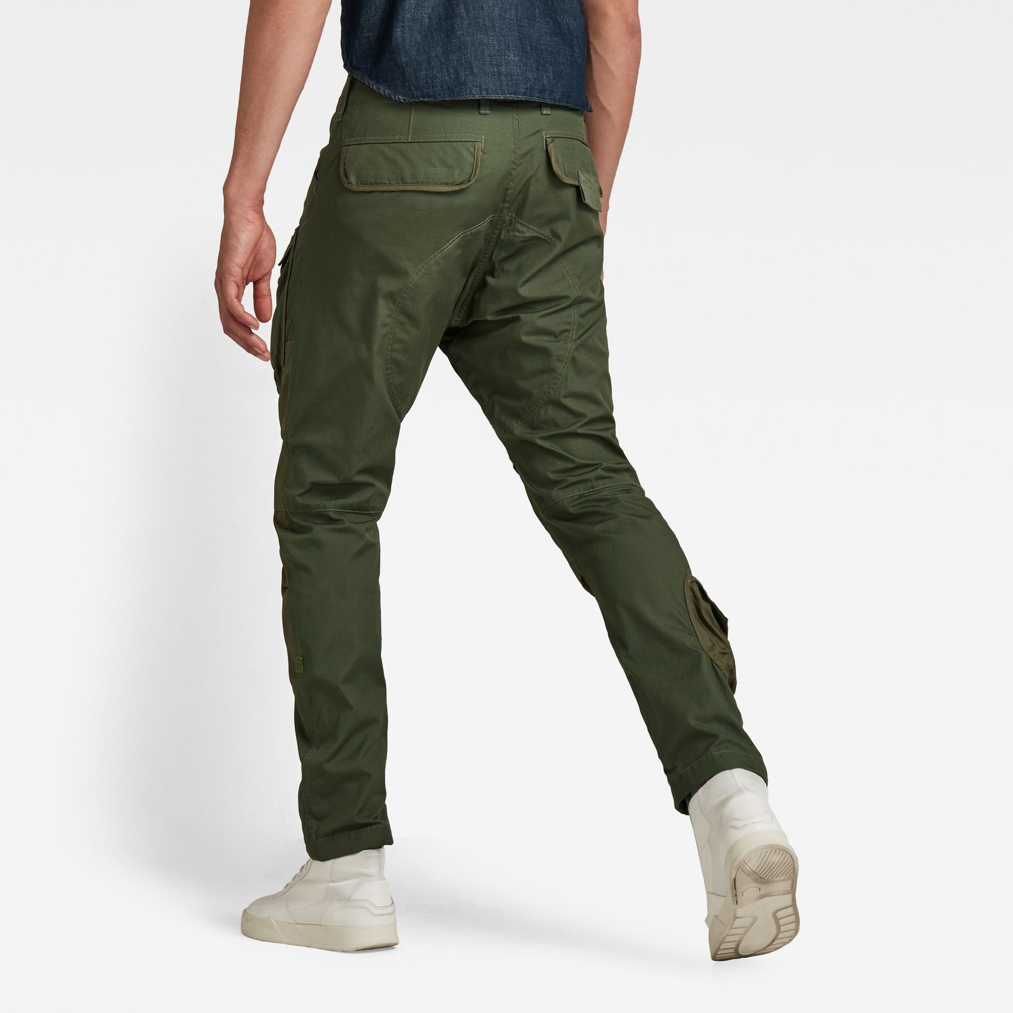 G-STAR RAW Ανδρικό Παντελόνι Cargo 3D Βαμβάκι/Ελαστάνη Χακί Straight Fit D19756-9706-B111/12/Green 1757120