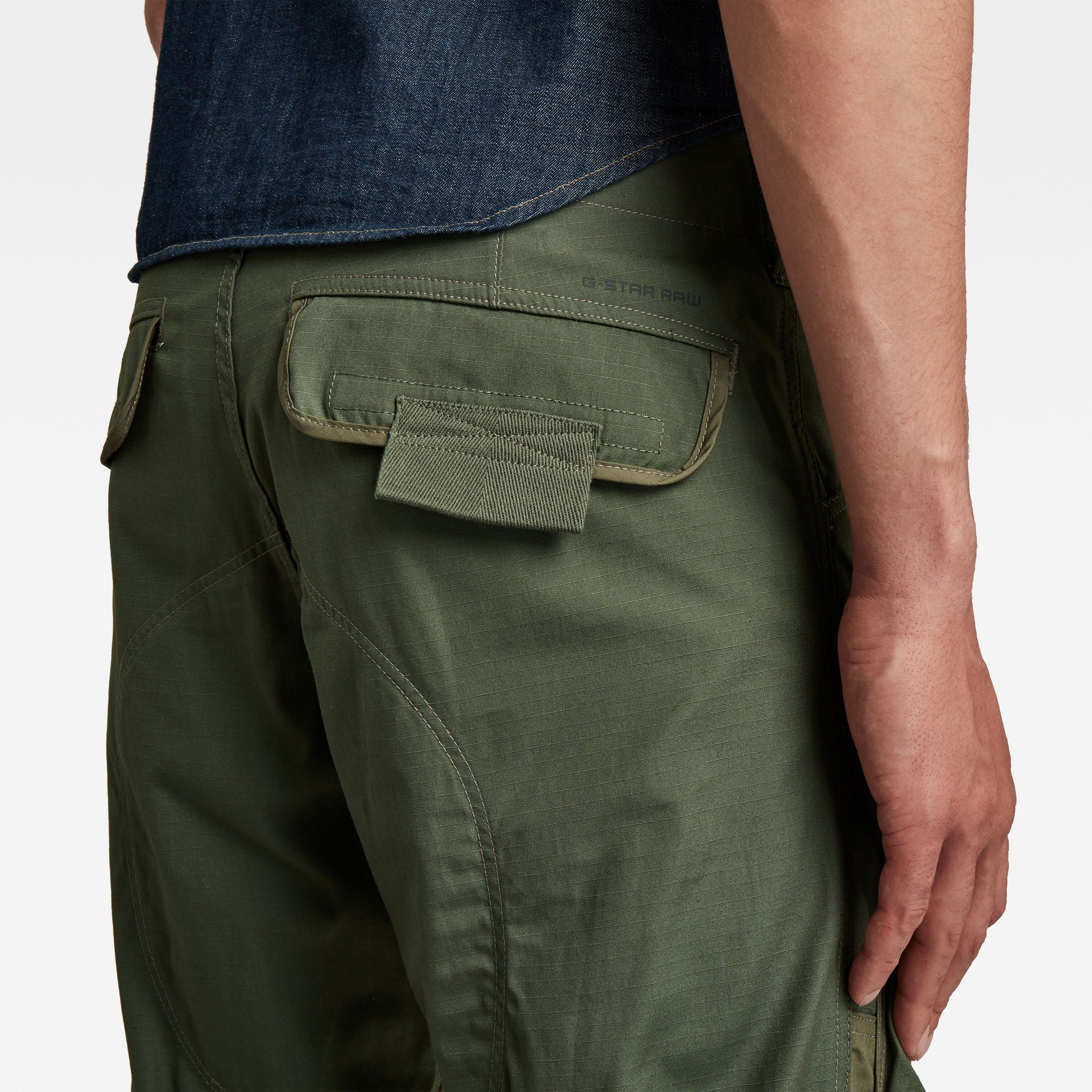G-STAR RAW Ανδρικό Παντελόνι Cargo 3D Βαμβάκι/Ελαστάνη Χακί Straight Fit D19756-9706-B111/12/Green 1757120