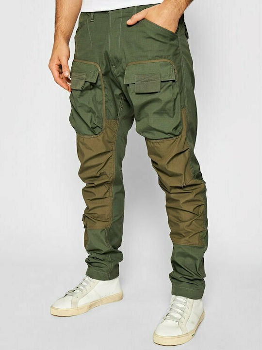 G-STAR RAW Ανδρικό Παντελόνι Cargo 3D Βαμβάκι/Ελαστάνη Χακί Straight Fit D19756-9706-B111/12/Green 1757120