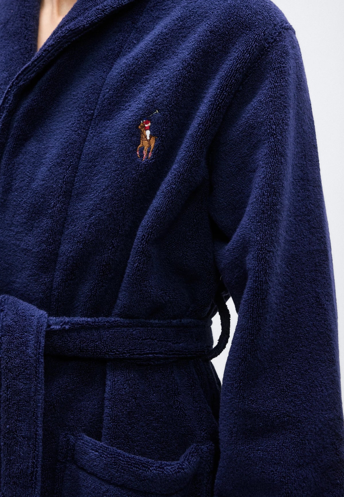POLO RALPH LAUREN Ανδρική Ρόμπα SHAWL ROBE Βαμβάκι Μπλέ  714899683009 NEWPORT NAVY 1829470