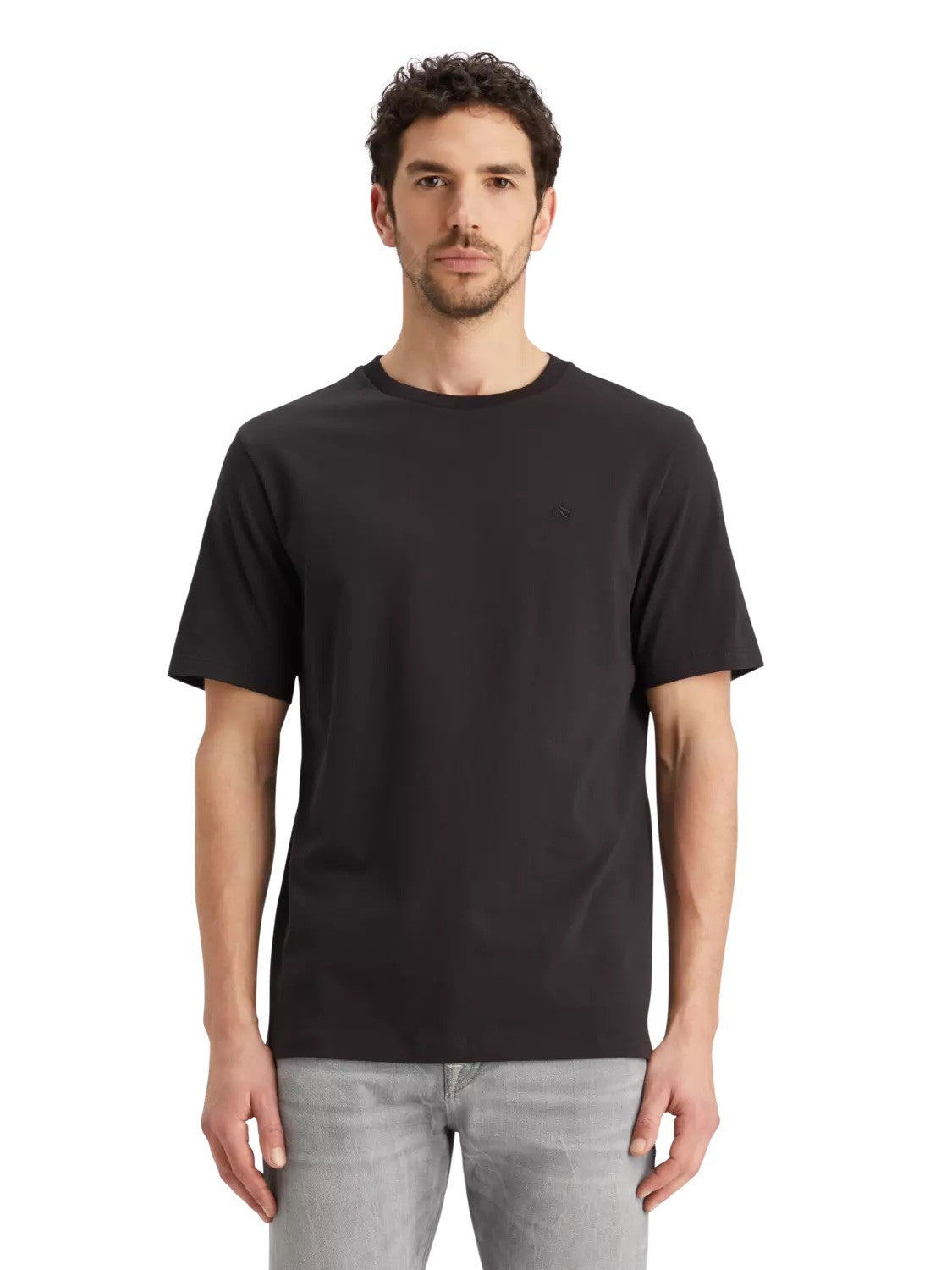 SCOTCH & SODA Ανδρικό T-Shirt Βαμβάκι Μαύρο Regular Fit 179191-0008.Black 18x03140