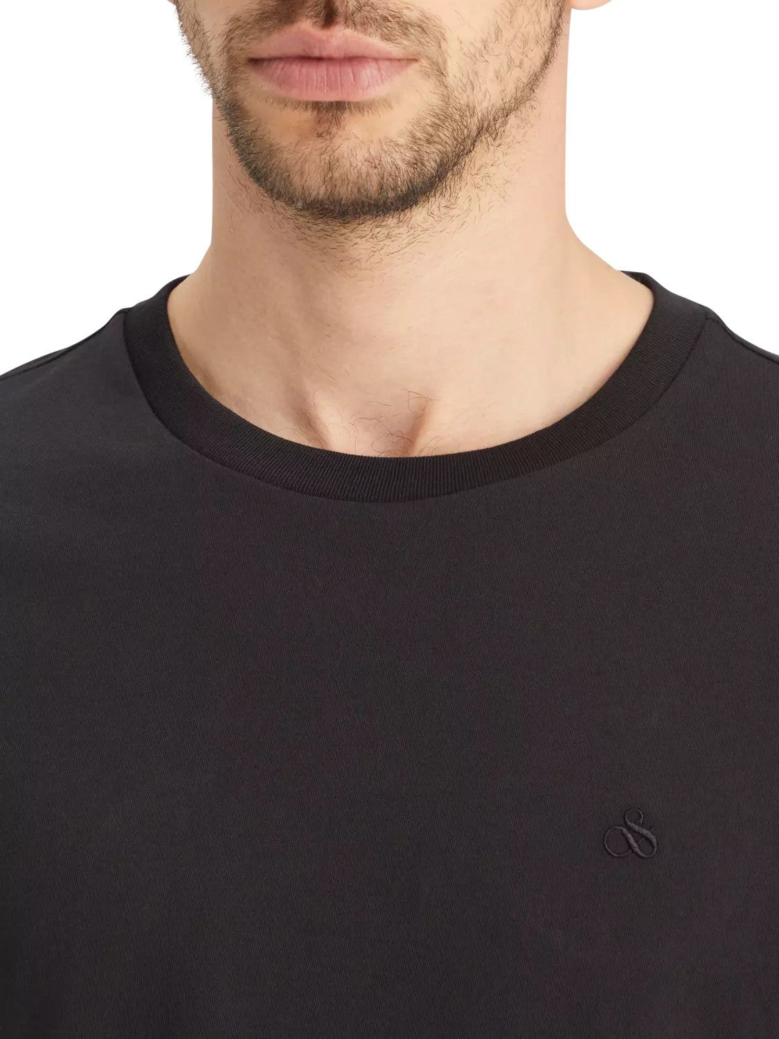 SCOTCH & SODA Ανδρικό T-Shirt Βαμβάκι Μαύρο Regular Fit 179191-0008.Black 18x03140