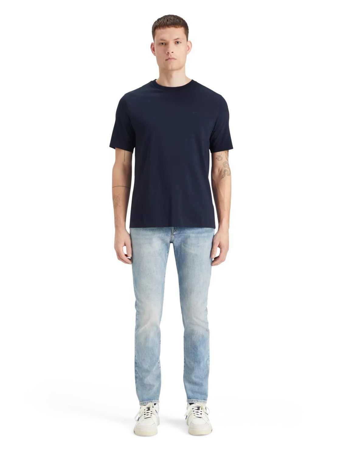 SCOTCH & SODA Ανδρικό T-Shirt Βαμβάκι Μπλέ Regular Fit 179191-0002.Night 1803140