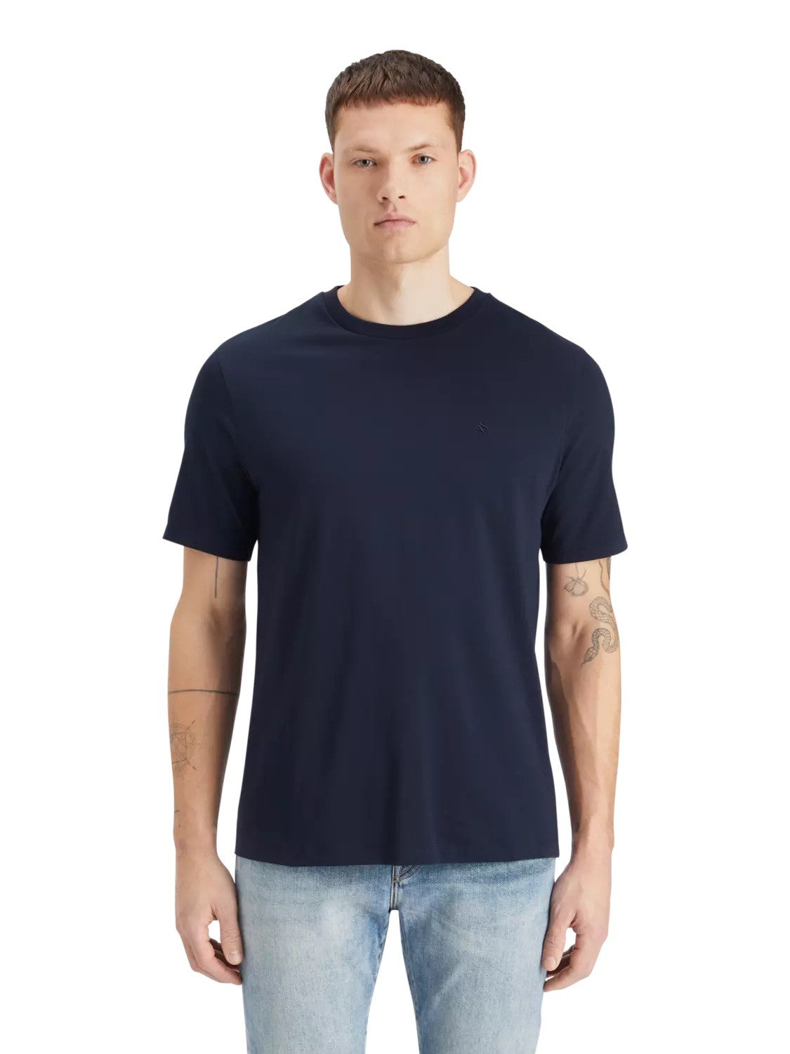 SCOTCH & SODA Ανδρικό T-Shirt Βαμβάκι Μπλέ Regular Fit 179191-0002.Night 1803140