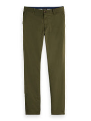 SCOTCH & SODA Ανδρικό Παντελόνι Chino Βαμβάκι/Ελαστάνη Χακί Regular Fit 179177-SC300.0414 1803135