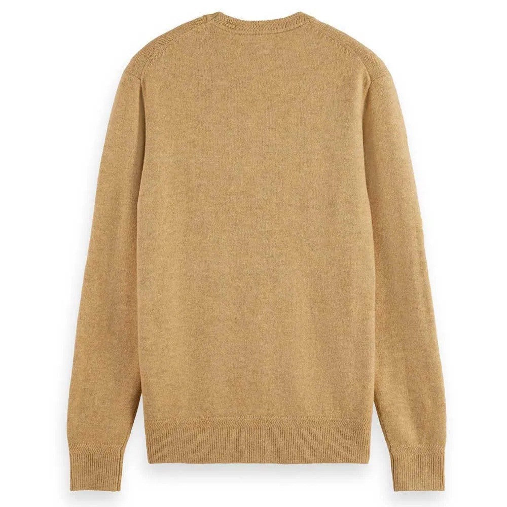SCOTCH & SODA Ανδρικό Πουλόβερ Ακρυλικό/Νάιλον/Μαλλί/Ελαστάνη Μπέζ Regular Fit 178819-0619.CAMEL 1803132