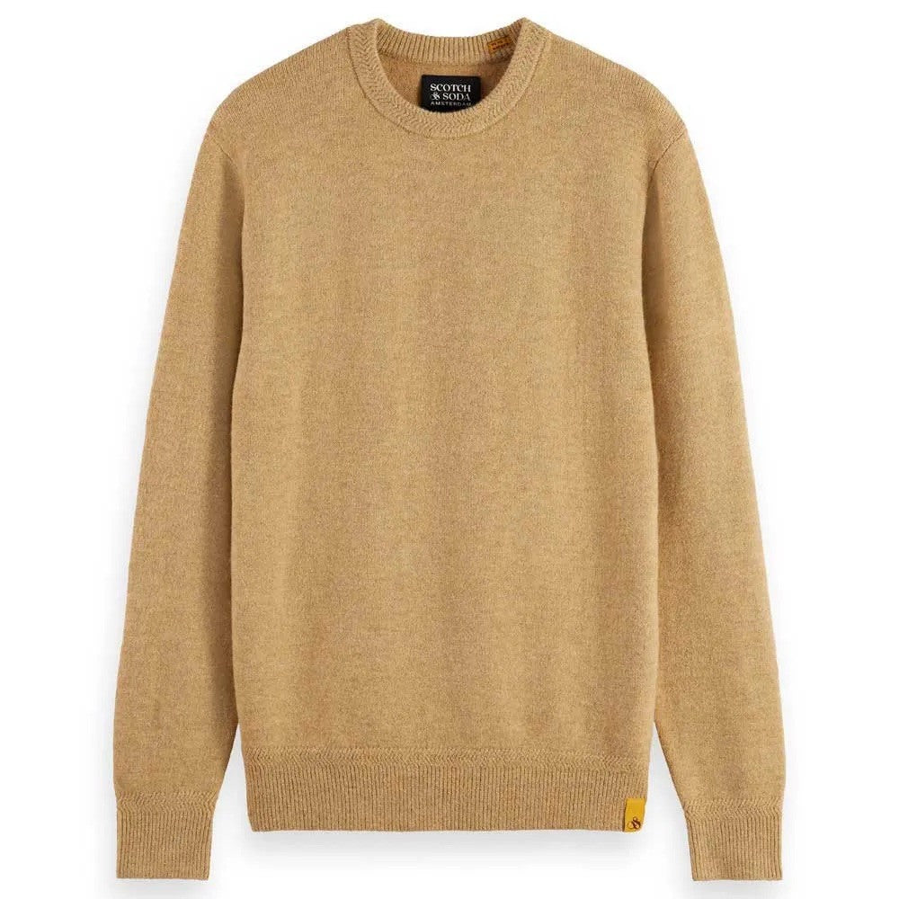 SCOTCH & SODA Ανδρικό Πουλόβερ Ακρυλικό/Νάιλον/Μαλλί/Ελαστάνη Μπέζ Regular Fit 178819-0619.CAMEL 1803132