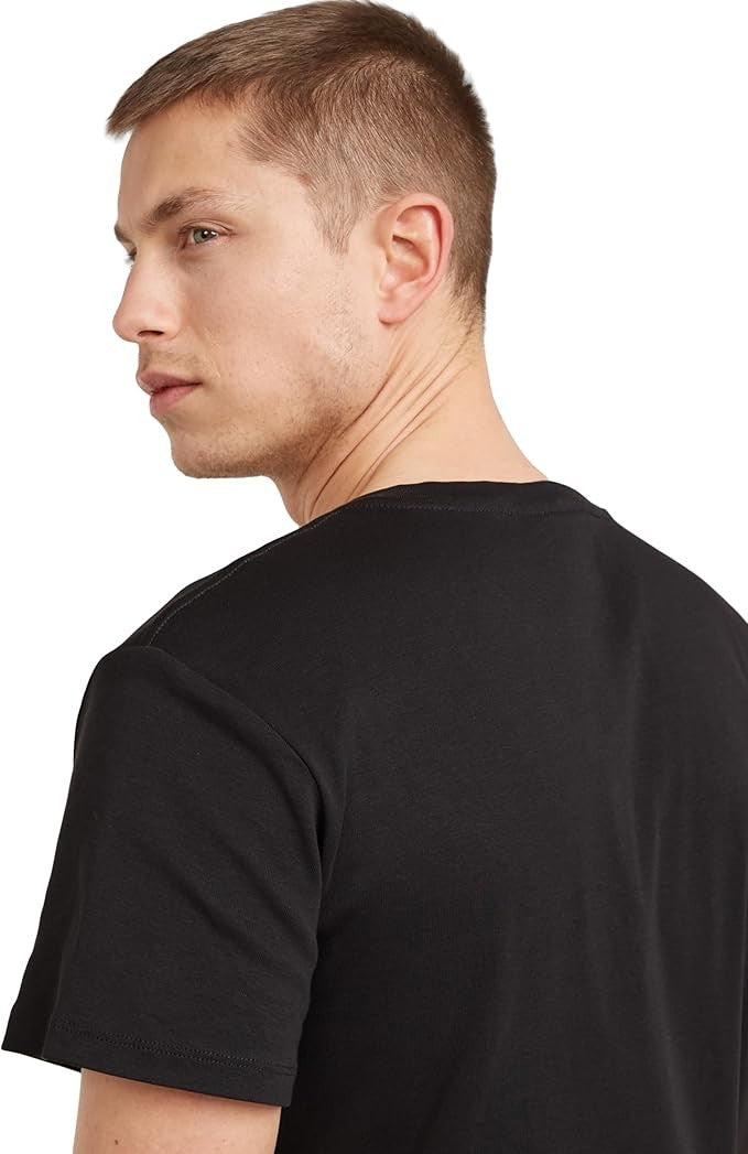 G-STAR RAW Ανδρικό T-shirt Βαμβάκι Μαύρο Regular Fit D25500-124-6484/dk black 1804886