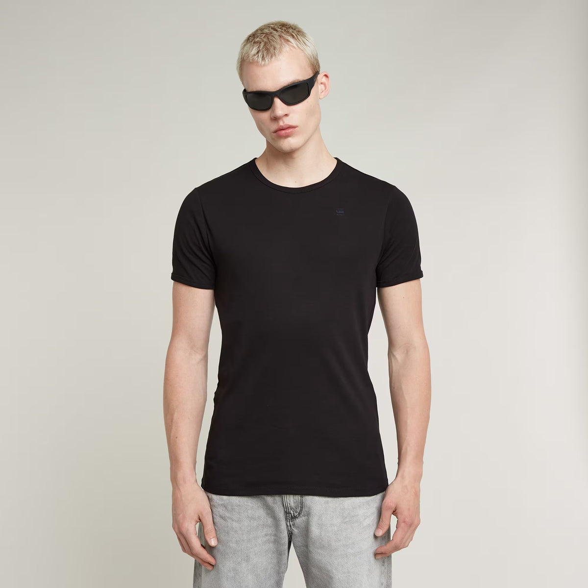 G-STAR RAW Ανδρικό T-shirt Βαμβάκι/Ελαστάνη Μαύρο Slim Fit D07205-124-990/Black 1804862