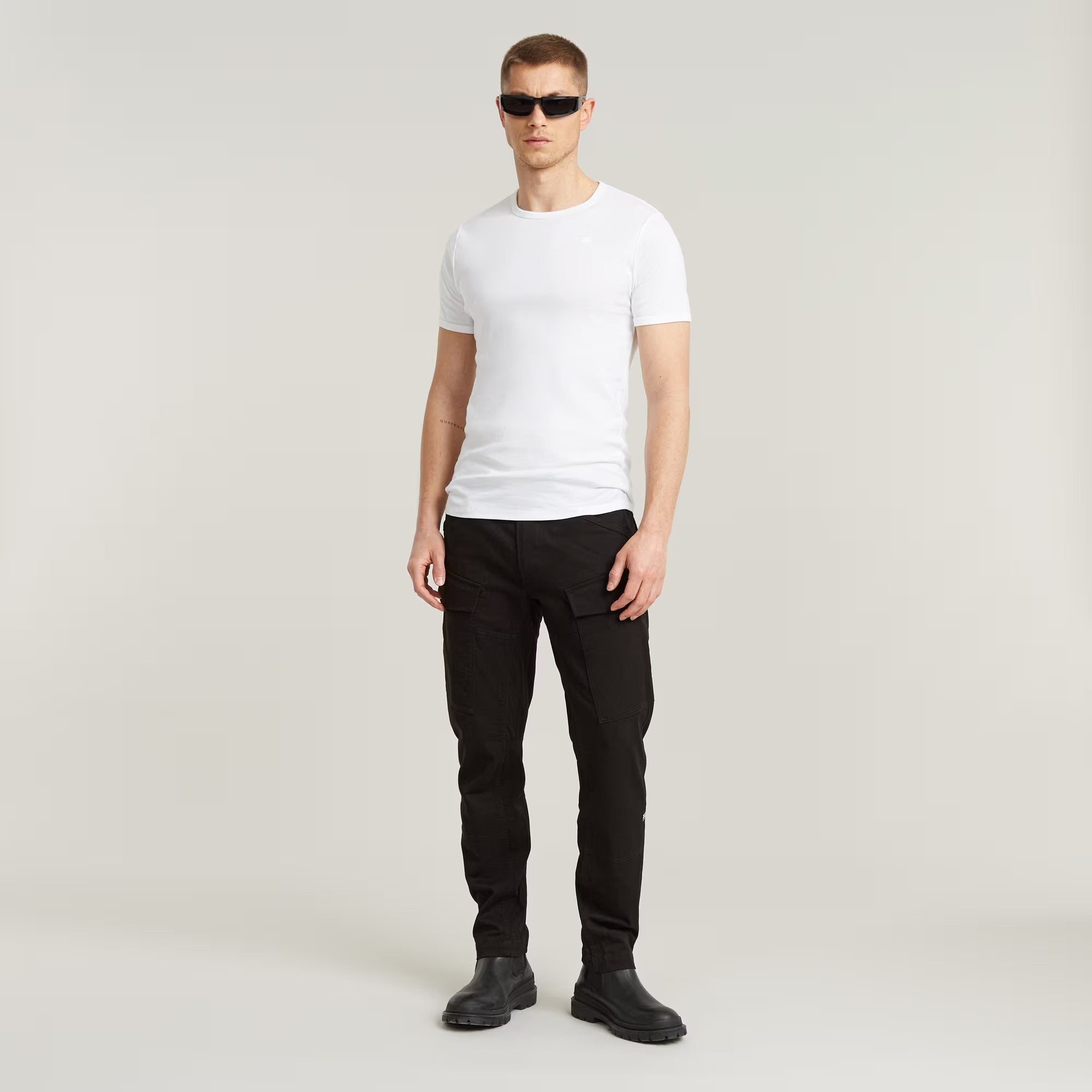 G-STAR RAW Ανδρικό T-shirt Βαμβάκι/Ελαστάνη Λευκό Slim Fit D07205-124-110/White 1804861