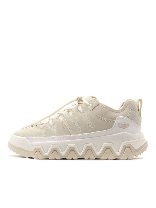 UGG Γυναικεία Sneakers Captrail Low Δέρμα/Καστόρι Μπέζ 1161830-00M6 55 1806300