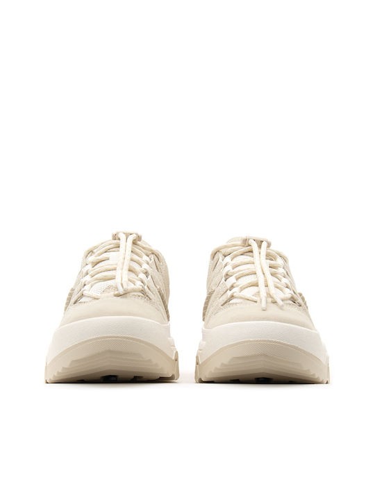 UGG Γυναικεία Sneakers Captrail Low Δέρμα/Καστόρι Μπέζ 1161830-00M6 55 1806300