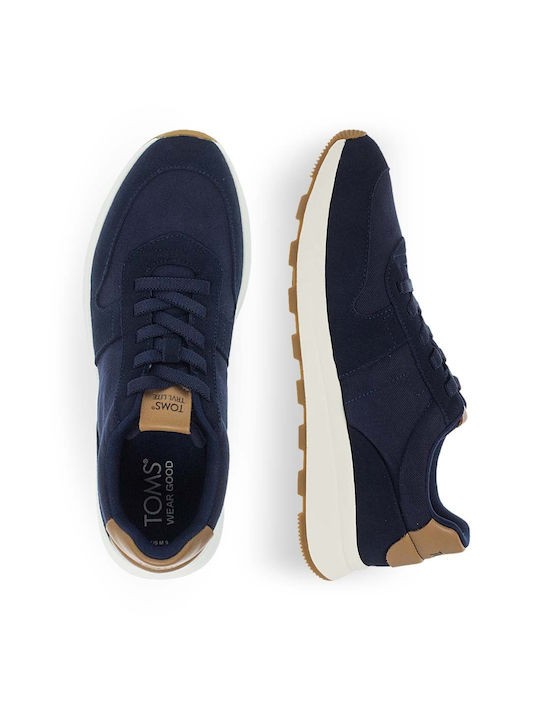 TOMS Ανδρικά Sneakers Δέρμα/Ύφασμα Navy Μπλέ 10021374-NAVY 1802797