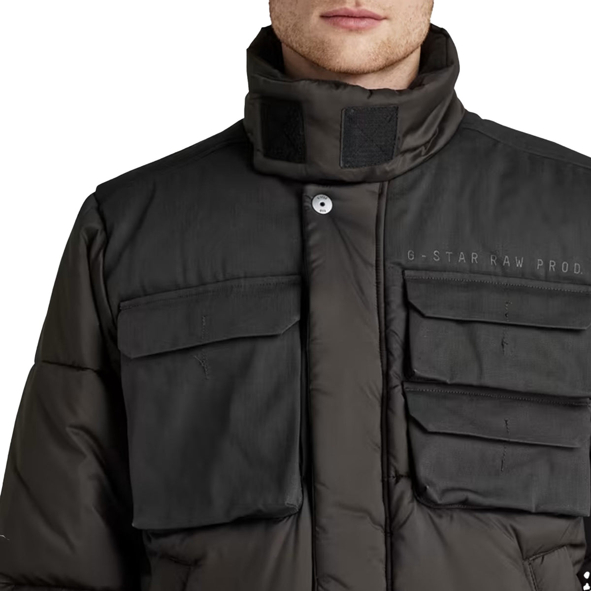 G-STAR RAW Ανδρικό Μπουφάν Πολυεστέρας Μαύρο Regular Fit D21937-D199-6484/dk black 1807387