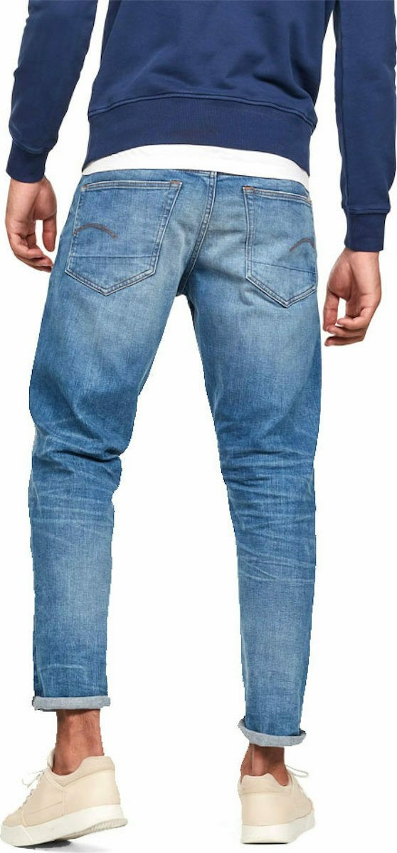 G-STAR RAW Ανδρικό Παντελόνι Τζιν Βαμβάκι/Πολυεστέρας/Ελαστάνη Μπλέ Straight Fit 51003-B631-A795/34-A795-worn in azure 1806647