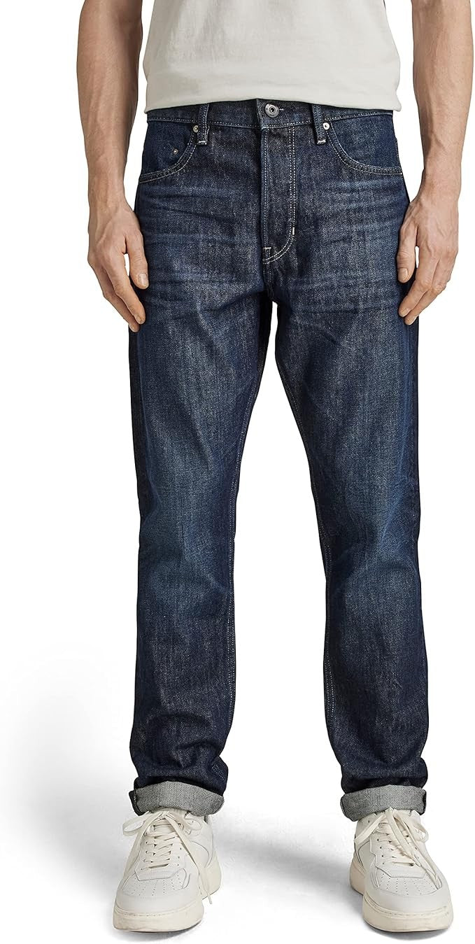 G-STAR RAW Ανδρικό Παντελόνι Τζίν Βαμβάκι Μπλέ Straight Fit D19161-B988-D350-worn in pacific 1807315