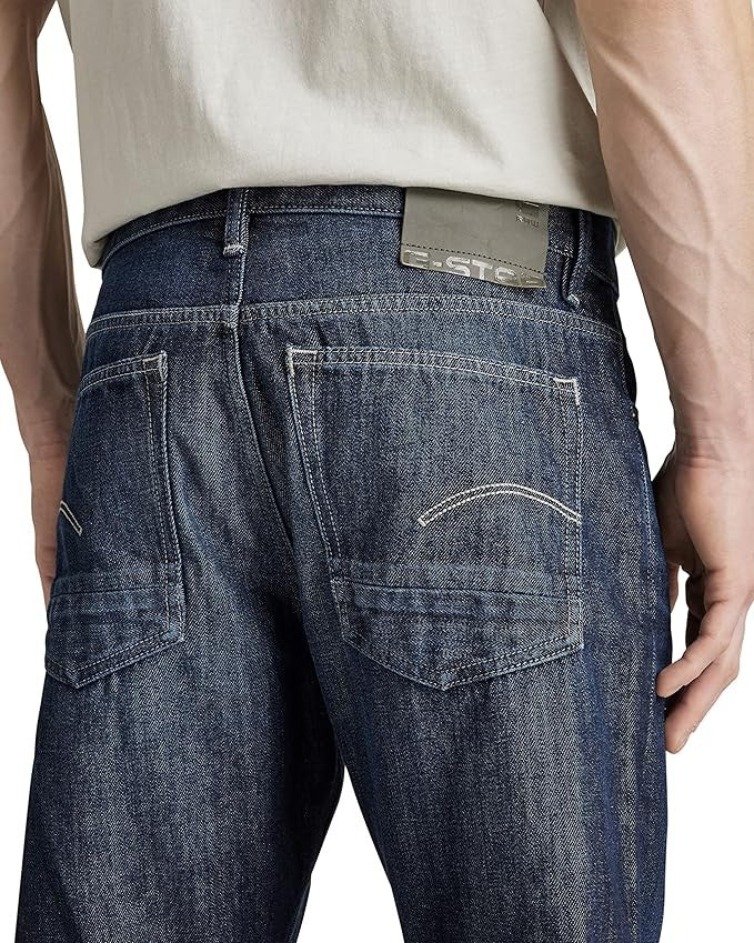 G-STAR RAW Ανδρικό Παντελόνι Τζίν Βαμβάκι Μπλέ Straight Fit D19161-B988-D350-worn in pacific 1807315