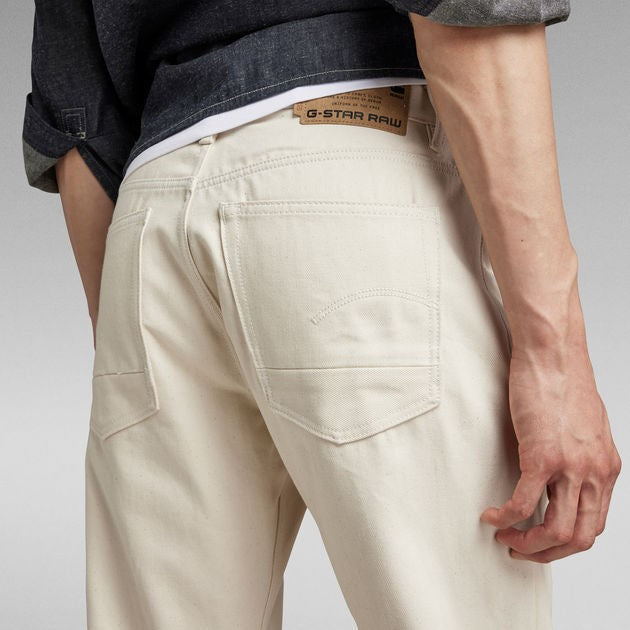 G-STAR RAW Ανδρικό Παντελόνι Τζίν Βαμβάκι Εκρού Straight Fit D19161-D300-159-ecru 1807318