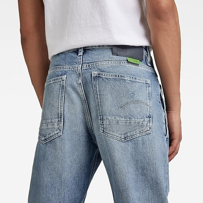 G-STAR RAW Ανδρικό Παντελόνι Τζίν Βαμβάκι/Ελαστάνη Μπλέ Tapered Fit D20005-C967-C948-sun faded air force blue destroyed 1807326