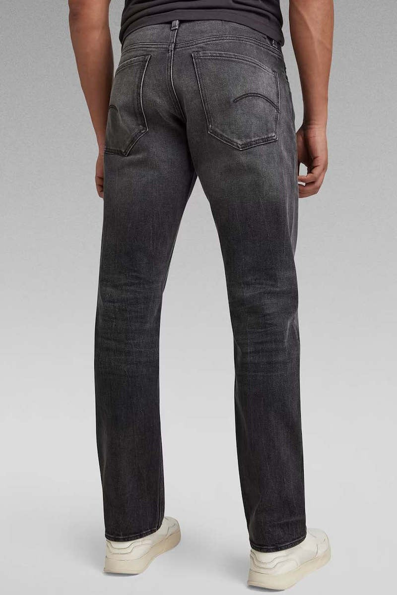 G-STAR RAW Ανδρικό Παντελόνι Τζίν Βαμβάκι/Ελαστάνη Μαύρο Straight Fit D23692-B479-G108 1807434