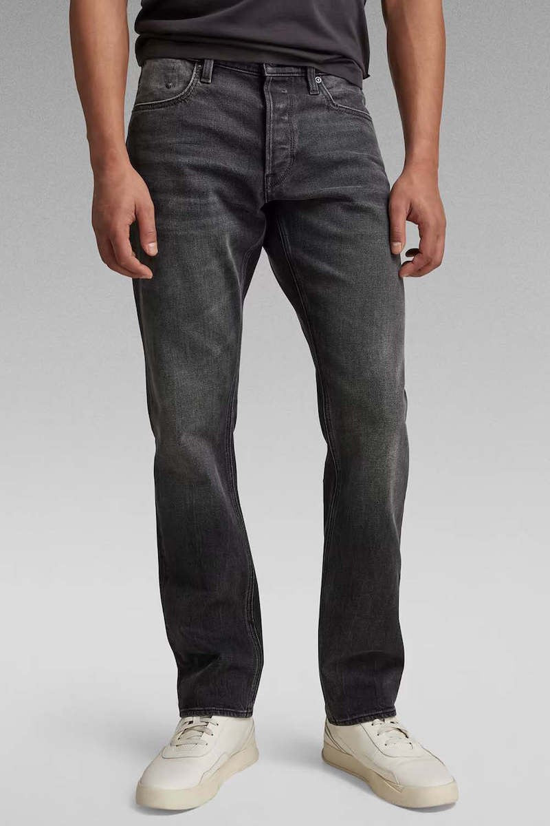 G-STAR RAW Ανδρικό Παντελόνι Τζίν Βαμβάκι/Ελαστάνη Μαύρο Straight Fit D23692-B479-G108 1807434
