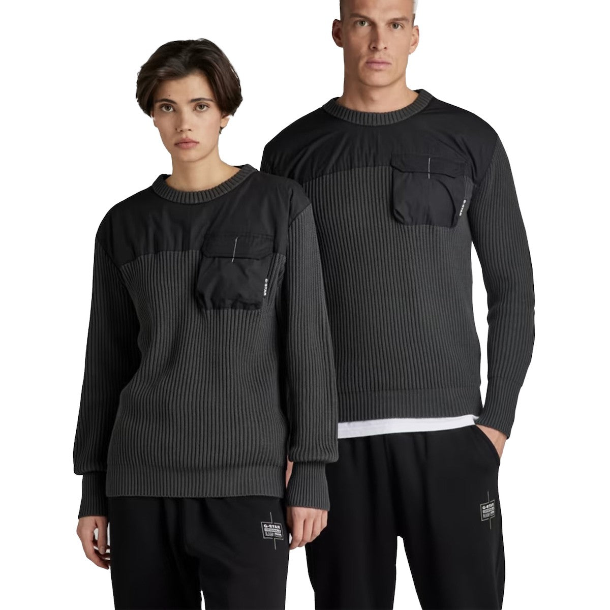 G-STAR RAW Ανδρικό Πουλόβερ Βαμβάκι Μαύρο Relaxed Fit D21955-C868-5812 1807390