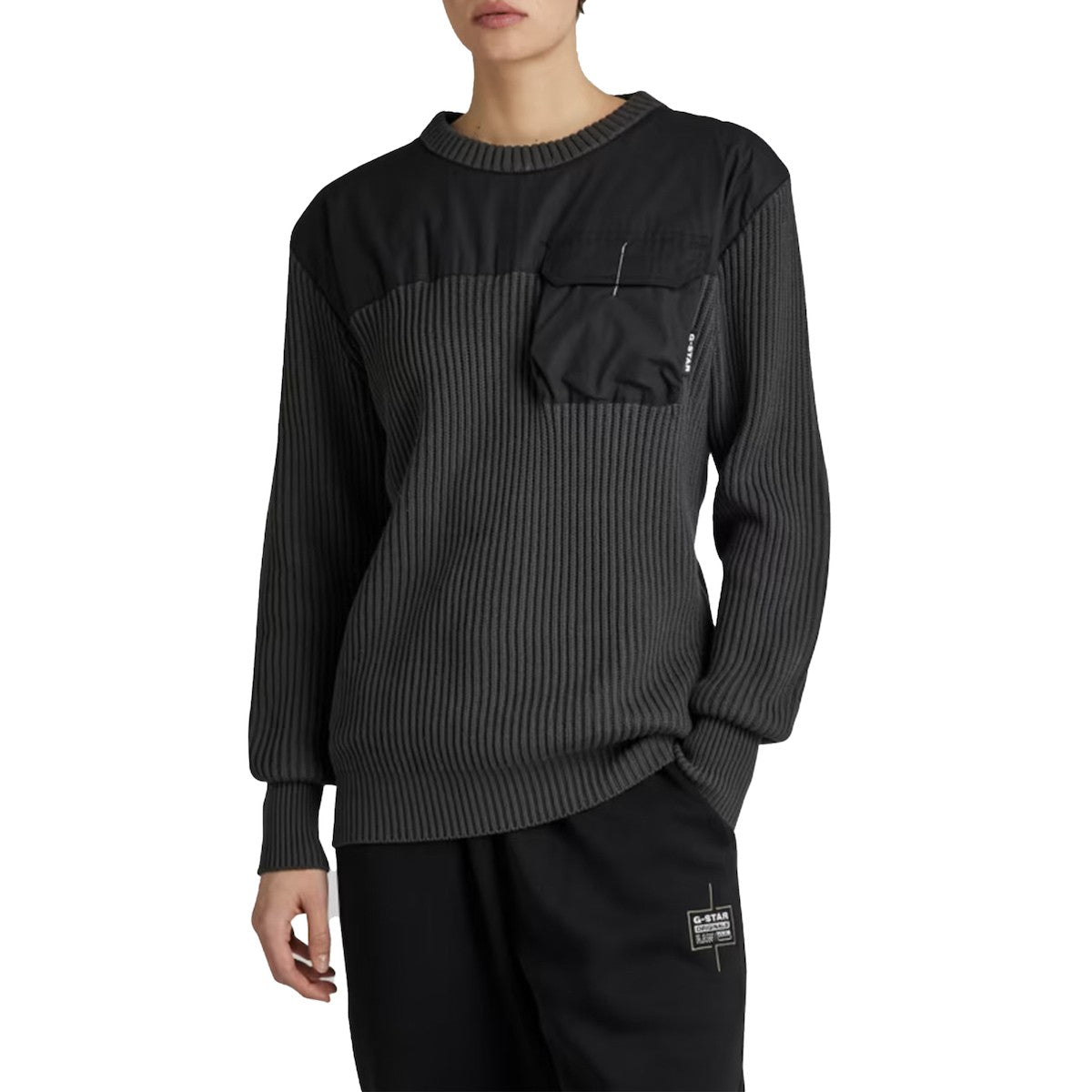 G-STAR RAW Ανδρικό Πουλόβερ Βαμβάκι Μαύρο Relaxed Fit D21955-C868-5812 1807390