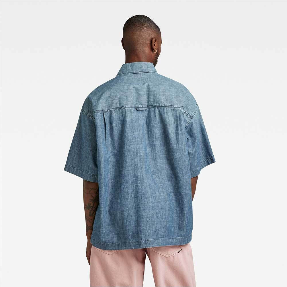 G-STAR RAW Ανδρικό Πουκάμισο Denim Βαμβάκι Μπλέ Oversized Fit D23095-D311-D891 1807426