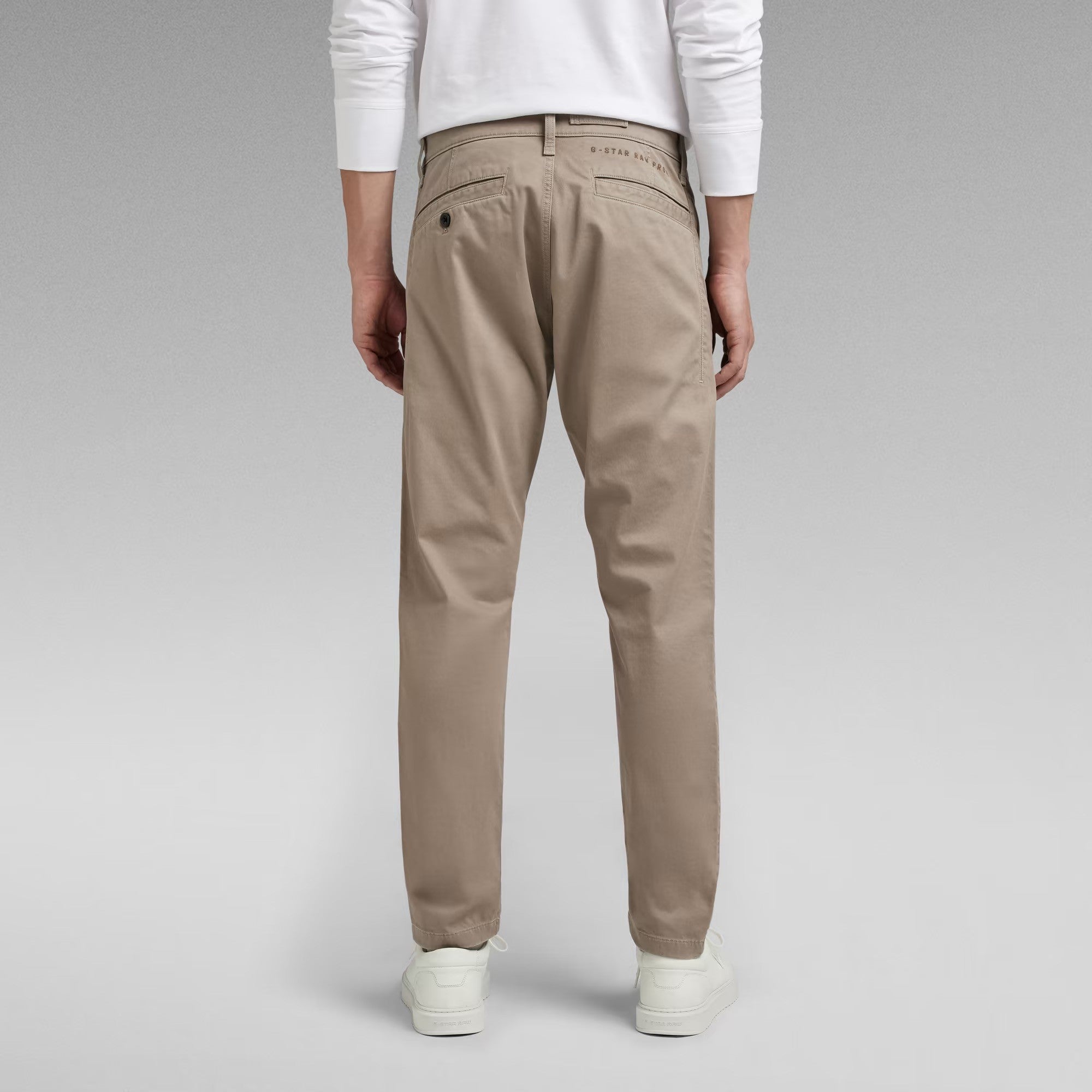 G-STAR RAW Ανδρικό Παντελόνι Chino Βαμβάκι/Ελαστάνη Μπέζ Slim Fit D21038-C072-B416-dk lever 1807348