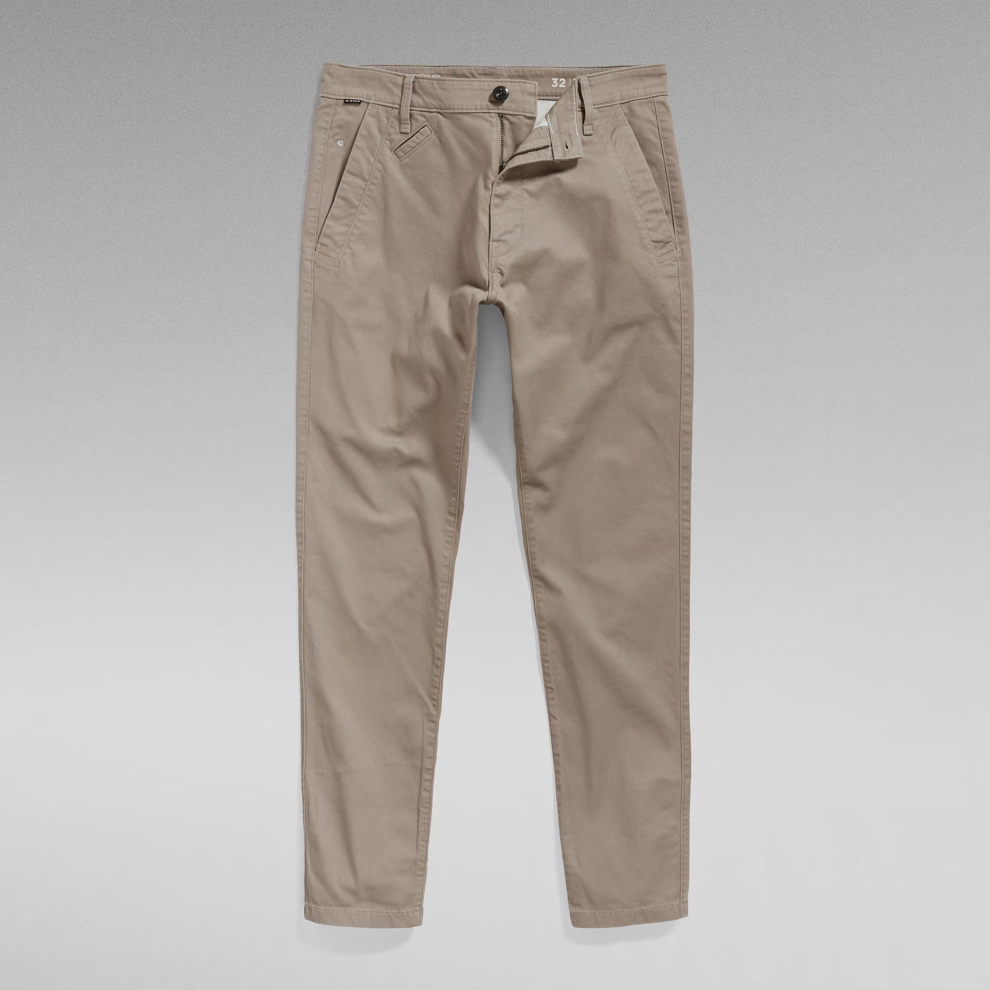 G-STAR RAW Ανδρικό Παντελόνι Chino Βαμβάκι/Ελαστάνη Μπέζ Slim Fit D21038-C072-B416-dk lever 1807348