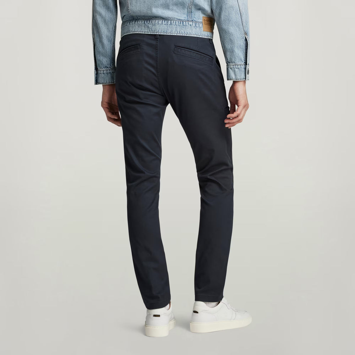 G-STAR RAW Ανδρικό Παντελόνι Chino Βαμβάκι/Ελαστάνη Μπλέ Skinny Fit D21974-C105-C742-salute 1807369