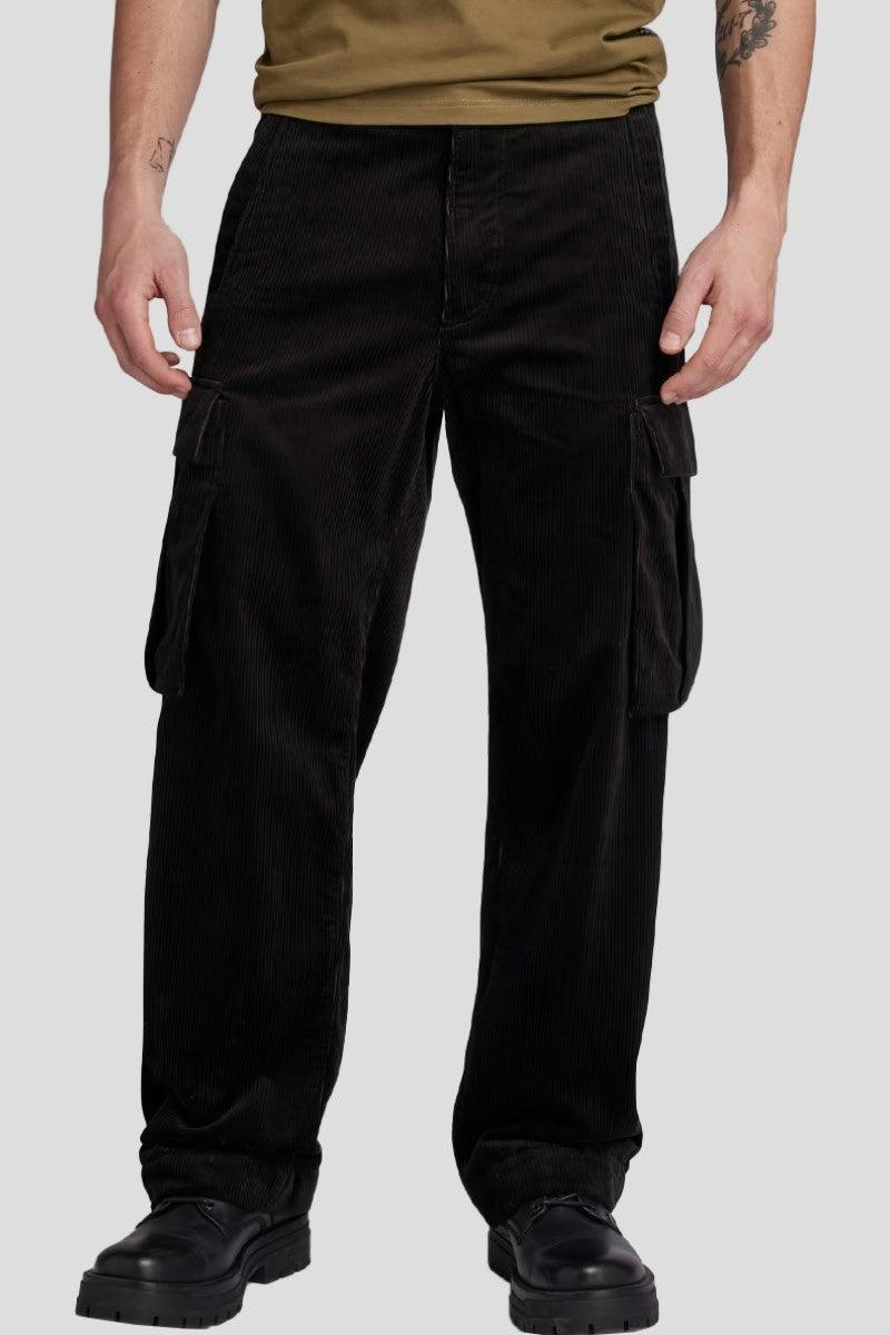 G-STAR RAW Ανδρικό Παντελόνι Cargo Βαμβάκι Μαύρο Straight Fit  D23634-D405-6484-dk black 1807431