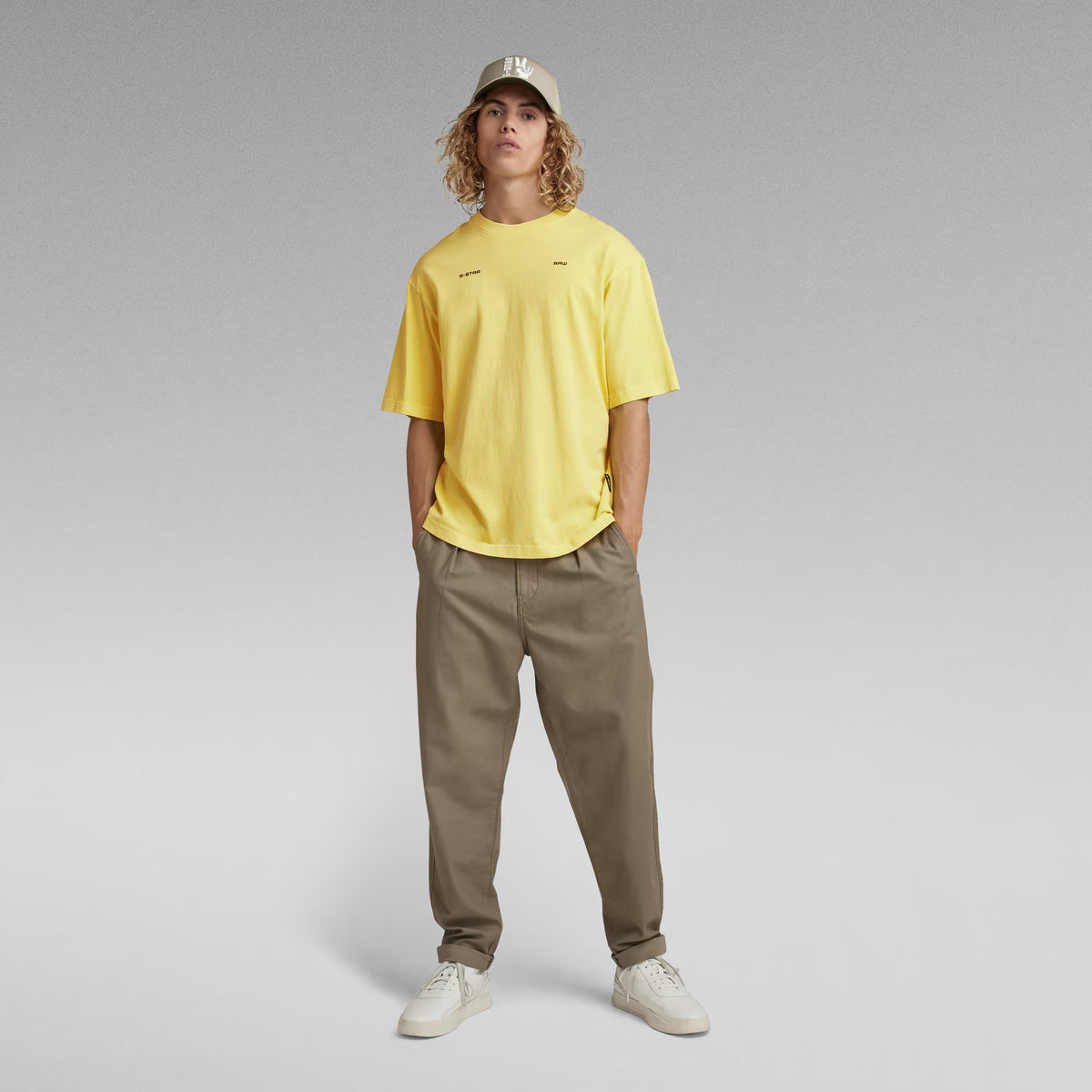 G-STAR RAW Ανδρικό T-shirt Βαμβάκι Κίτρινο Oversized Fit D21545-C756-D154 emonade gd 1807373
