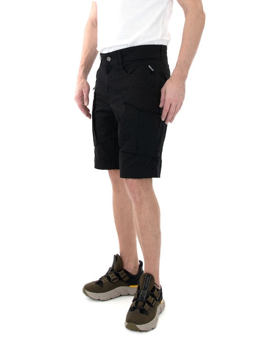 REPLAY Ανδρική Βερμούδα Βαμβακερή Μαύρη Regular Fit M9907.000.84387-098 1789028 1811344