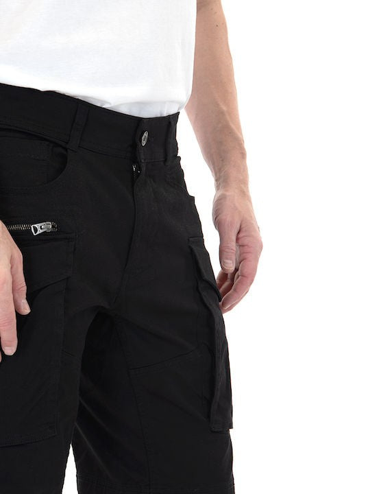 REPLAY Ανδρική Βερμούδα Βαμβακερή Μαύρη Regular Fit M9907.000.84387-098 1789028 1811344