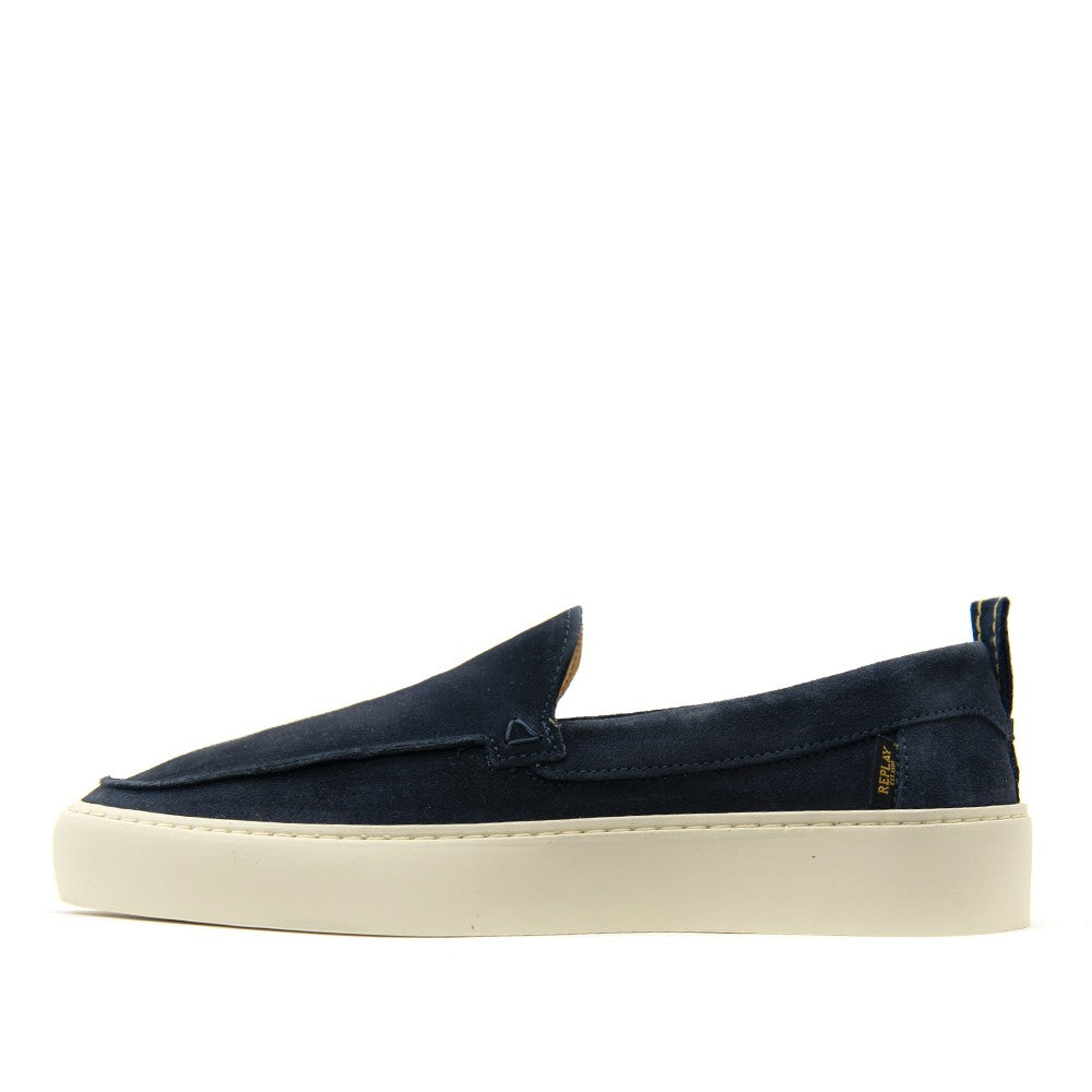 REPLAY Ανδρικά Loafers Suede Ύφασμα/ Οικολογικό Δέρμα Μπλέ GMZ6T.003.C0002L-040 NAVY 1812109