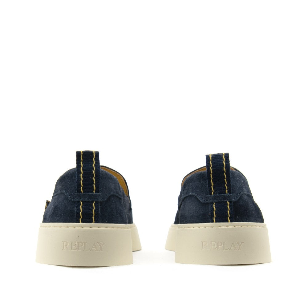 REPLAY Ανδρικά Loafers Suede Ύφασμα/ Οικολογικό Δέρμα Μπλέ GMZ6T.003.C0002L-040 NAVY 1812109