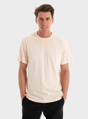 G-STAR RAW Ανδρικό T-shirt Βαμβάκι Μπέζ Regular Fit D24449-2653-H033-linen gd 1809181