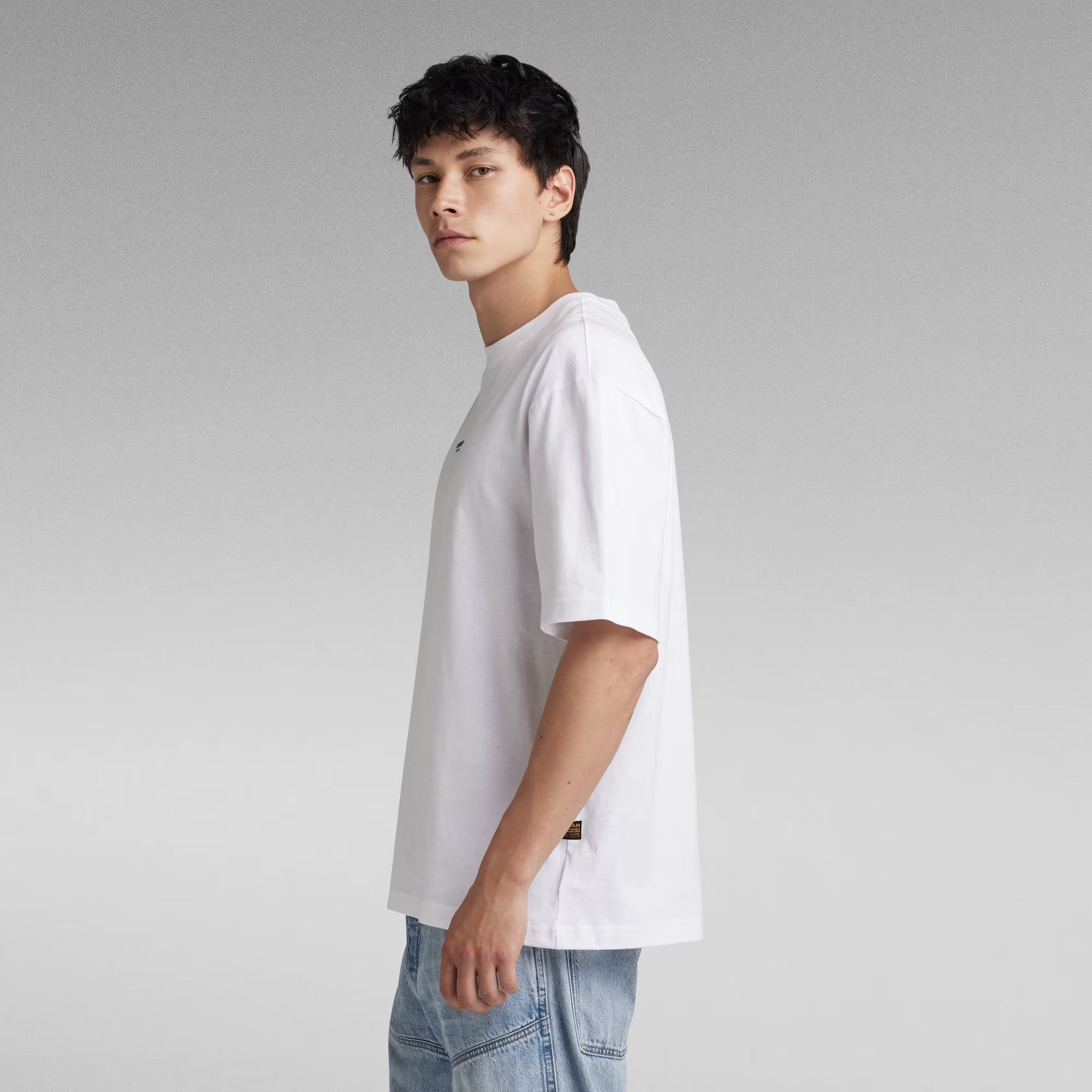 G-STAR RAW Ανδρικό T-shirt Βαμβάκι Λευκό Oversized Fit D24780-C336-110/110-white 1800054