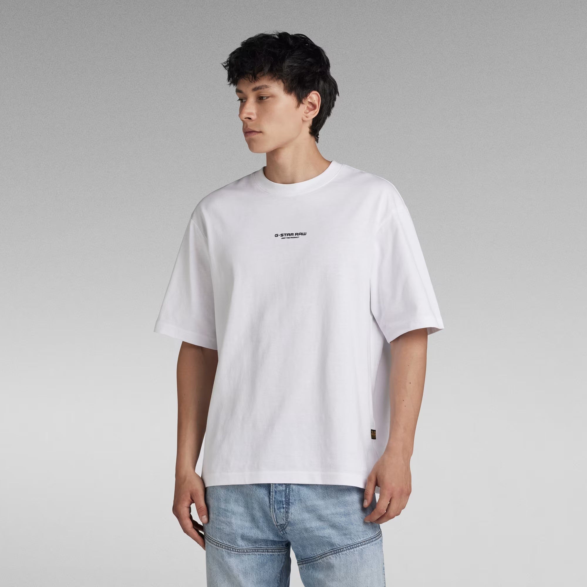 G-STAR RAW Ανδρικό T-shirt Βαμβάκι Λευκό Oversized Fit D24780-C336-110/110-white 1800054