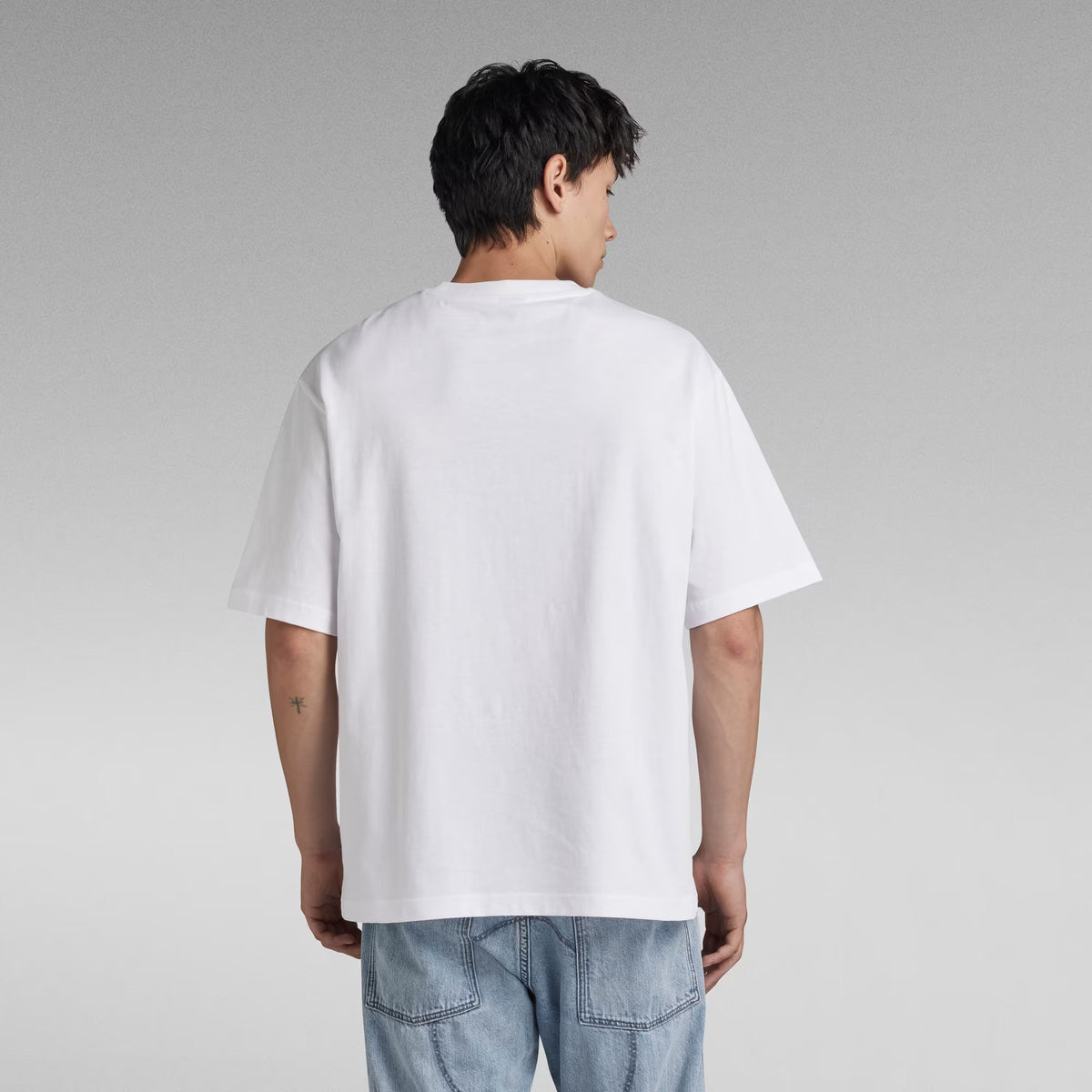 G-STAR RAW Ανδρικό T-shirt Βαμβάκι Λευκό Oversized Fit D24780-C336-110/110-white 1800054
