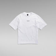 G-STAR RAW Ανδρικό T-shirt Βαμβάκι Λευκό Oversized Fit D24780-C336-110/110-white 1800054
