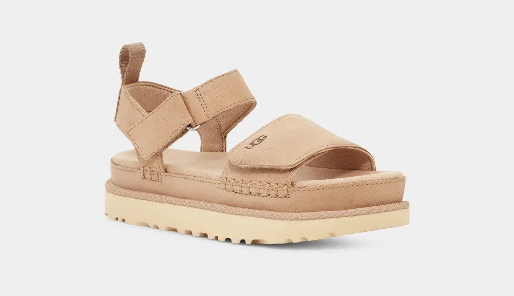 UGG Australia Γυναικεία Σανδάλια Goldenstar Πολυεστέρας/Σουέτ Μπέζ 1136783/SAND 1812715