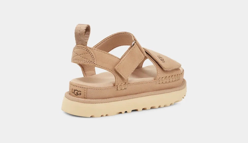 UGG Australia Γυναικεία Σανδάλια Goldenstar Πολυεστέρας/Σουέτ Μπέζ 1136783/SAND 1812715