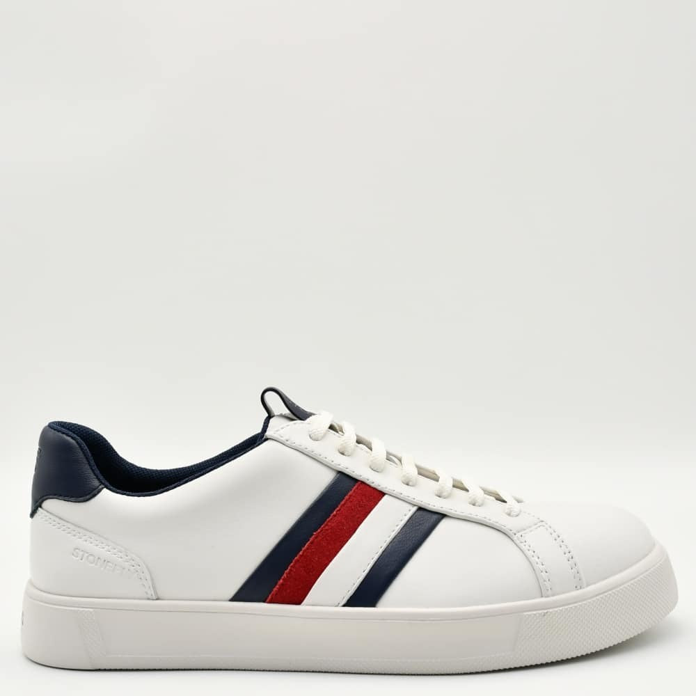 STONEFLY Ανδρικά Sneakers Δέρμα Λευκά 222711-DE8 1816204
