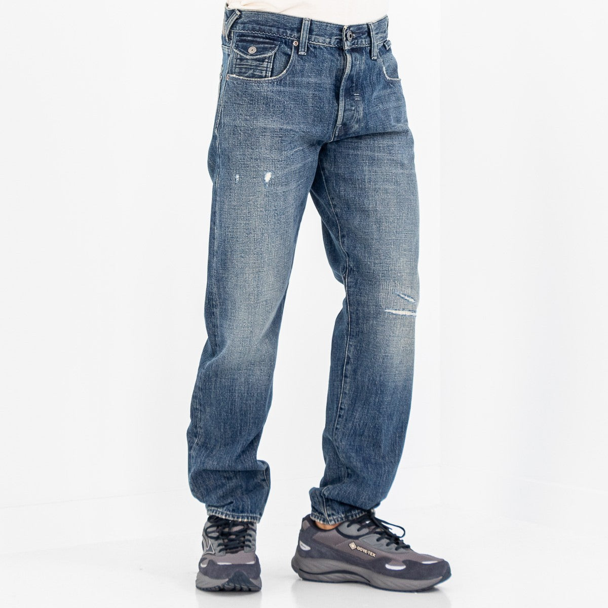 G-STAR RAW Ανδρικό Παντελόνι Jeans Βαμβάκι Μπλέ Regular Fit D26141-D776-G757-antique faded blue heron restored 1814259
