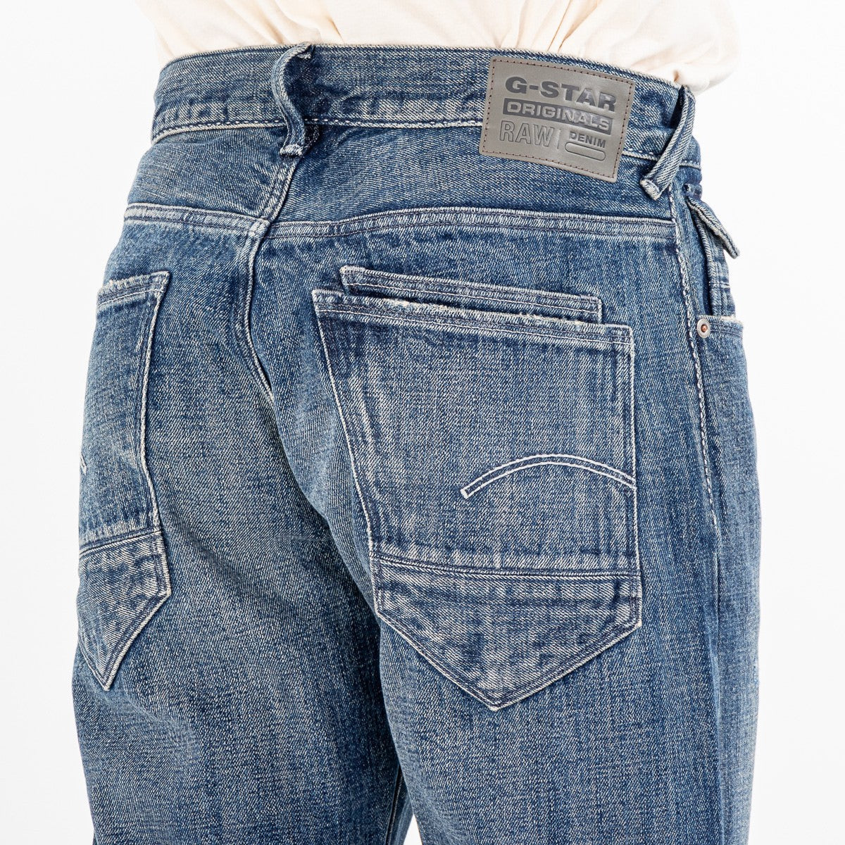 G-STAR RAW Ανδρικό Παντελόνι Jeans Βαμβάκι Μπλέ Regular Fit D26141-D776-G757-antique faded blue heron restored 1814259