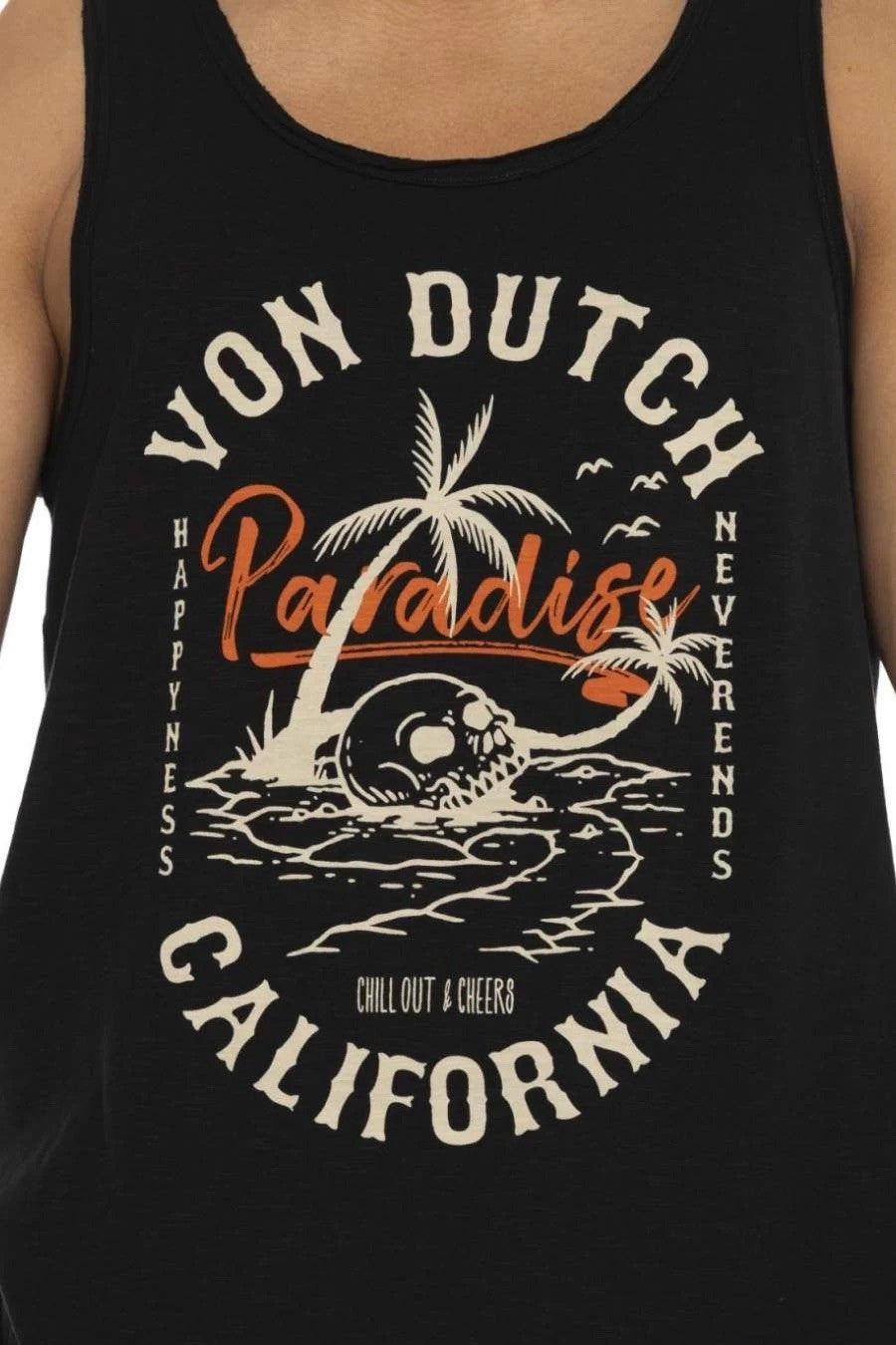 VON DUTCH Ανδρική Μπλούζα Αμάνικη Βαμβάκι Μαύρη VD/1/DEB/PARAD/NR 125/16/BLACK 1814227