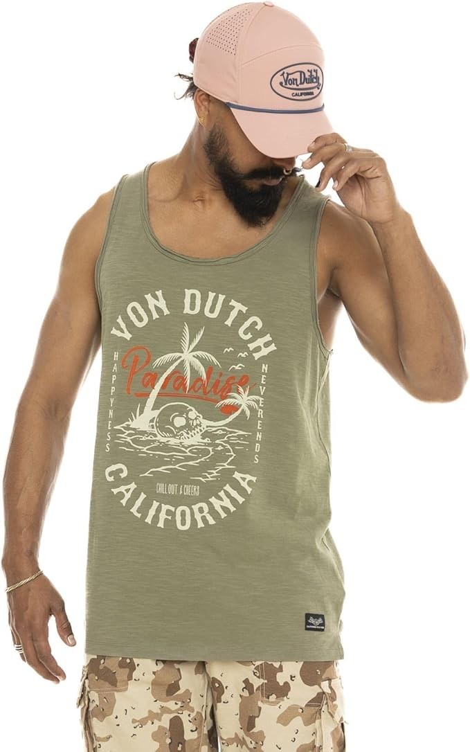 VON DUTCH Ανδρική Μπλούζα Αμάνικη Βαμβάκι Χακί VD/1/DEB/PARAD/OL 125/16/KHAKI 1814228