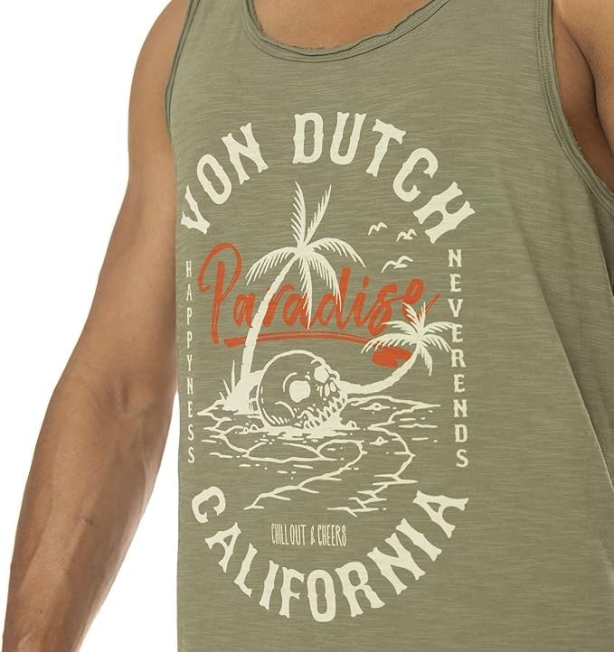 VON DUTCH Ανδρική Μπλούζα Αμάνικη Βαμβάκι Χακί VD/1/DEB/PARAD/OL 125/16/KHAKI 1814228